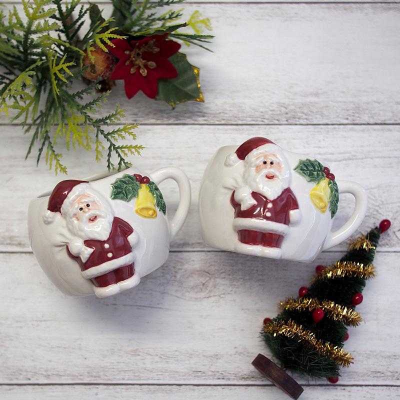 おとぼけサンタのプレゼント袋 デザートカップ (手付き) / クリスマス