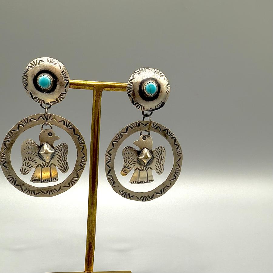 サンダーバードピアス インディアンジュエリー/ネイティブアメリカン
