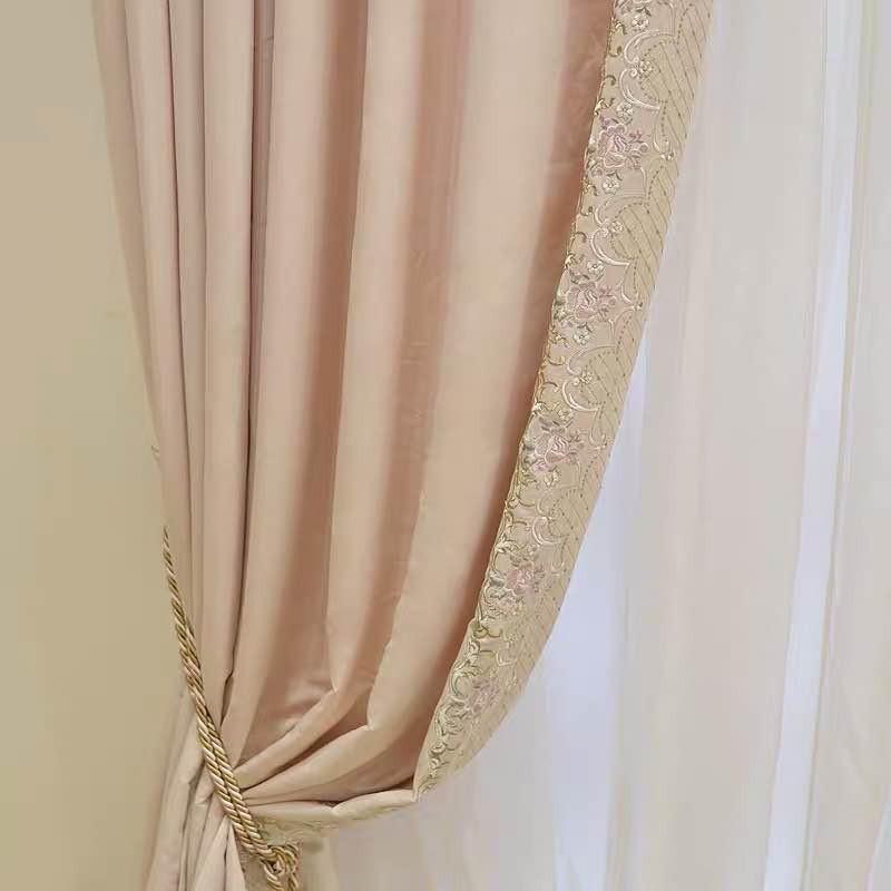 フリルカーテン 花柄 新商品 ユニーク ピンク ゴージャス カーテン