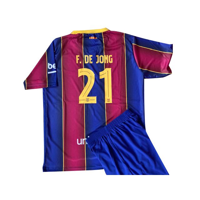 ユニフォーム 子供 サッカー デヨング＃21 バルセロナ(ホーム)20/21