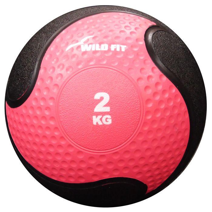 WILD FIT（ワイルドフィット） メディシンボール ピンク 2kg 筋トレ