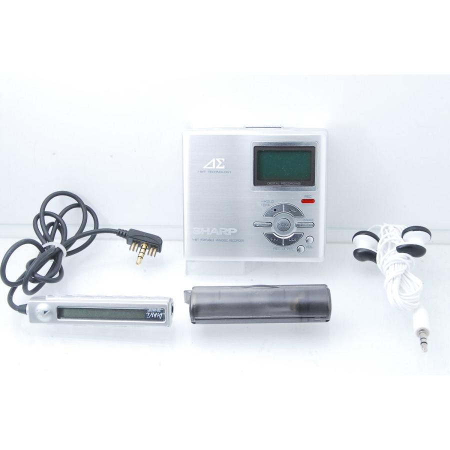 SHARP ポータブルMDプレーヤーMD-ST60-S 1bitデジタルアンプ SHARP