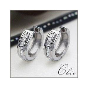 CHANEL シャネル ココマーク フープ ピアス 金属製 シルバー 約1.8g