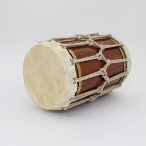 桶胴太鼓7寸5分（革面直径22,5cm） 和太鼓・獅子舞用・牛革・バチ付