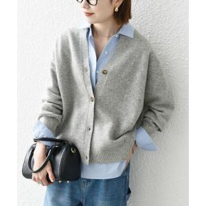 SHIPS any カーディガン any:「手洗い可能」AQUA カシミヤ ミックス
