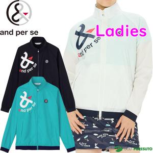 and per se（アンパスィ） レディース ゴルフウェア 長袖セーター 秋