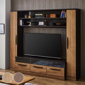テレビボード 55v型までの大型テレビ対応 ハイタイプ ナチュラル色 新