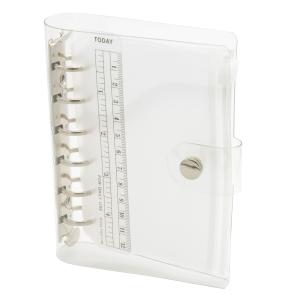 TSUKURIRO A5サイズ 6穴 システム手帳 クリア バインダー PVC 透明