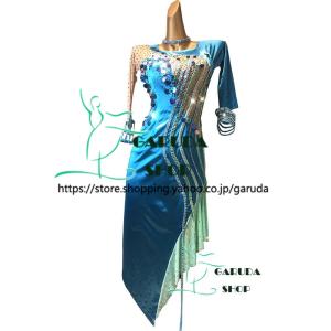 Garuda SHOP レディース社交ダンス衣装 競技ドレス ラテンドレス 高級
