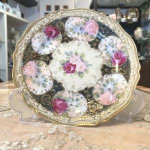 ノリタケ オールドノリタケ 金盛上 花籠装飾図紋 シュガーボウル 大鉢