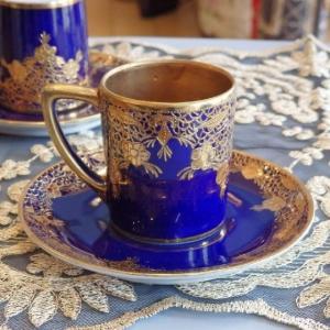 ノリタケ オールドノリタケ 金盛上 花籠装飾図紋 シュガーボウル 大鉢