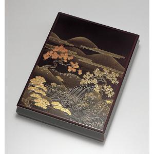 漆器 山田平安堂 手文庫 秋草 文箱/漆器/塗り : 漆器 山田平安堂