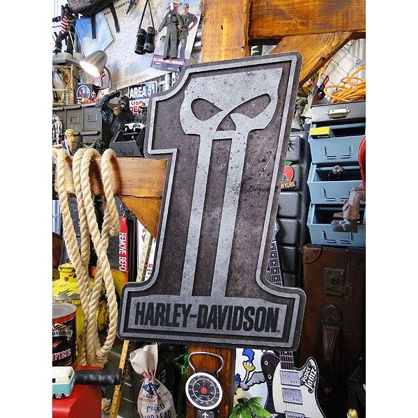 Harley Davidson（ハーレー・ダビッドソン） #1スカル ウッドサイン