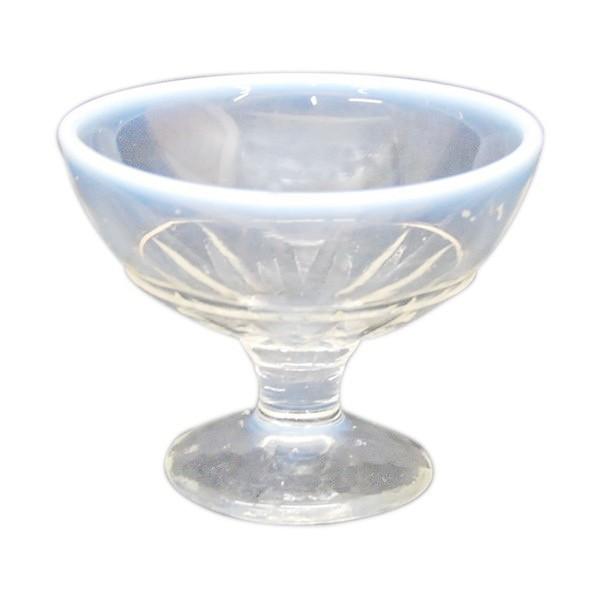 氷コップ 昭和レトロ デッドストック 乳白色（淵の部分