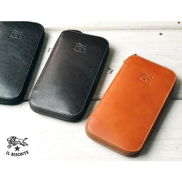 IL BISONTE（イルビゾンテ） ラウンドジップ 長財布 レザーウォレット