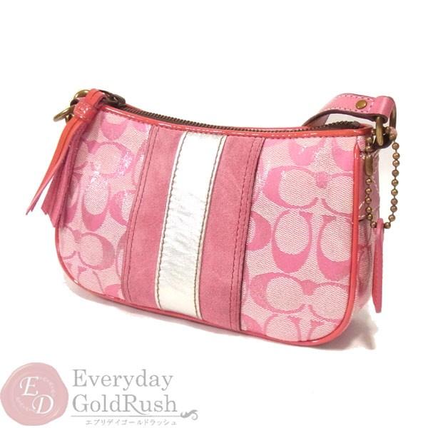 コーチ COACH シグネチャー 2182 タイダイ ポーチ ピンク シルバー