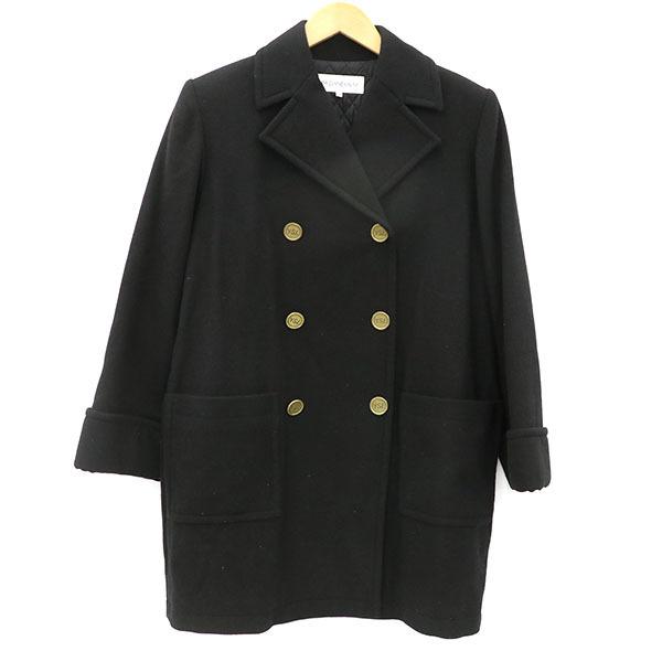 イヴサンローラン Yves Saint Laurent YSL ダブルコート ウール100