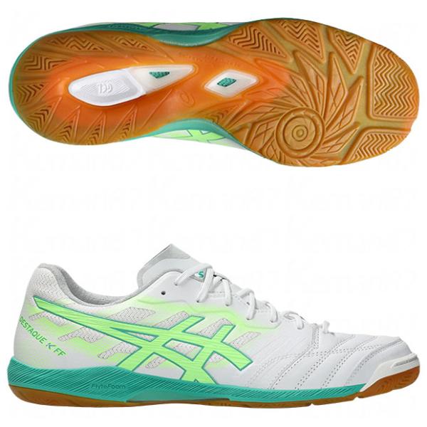 ASICS（アシックス） デスタッキ K FF ホワイト×イルミネートグリーン