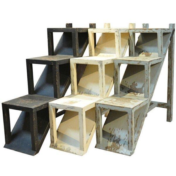 階段式3段ラック プランターラック ディスプレイ棚 ガーデニング