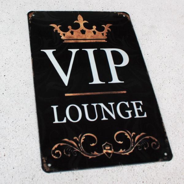 ブリキ看板 おしゃれ VIP LOUNGE 壁飾り アメリカンビンテージ ビップ