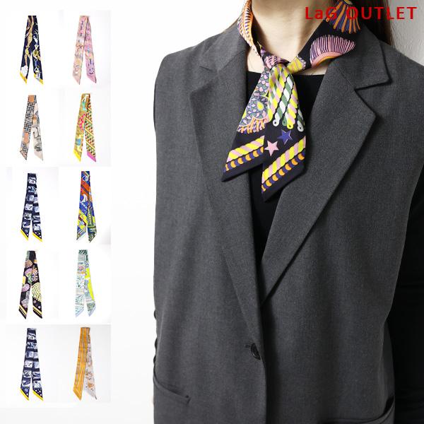 HERMES（エルメス） Twilly Scarf ツイリー スカーフ シルク100