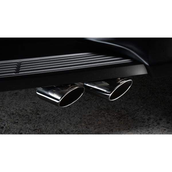 ヴァルド/WALD】サイドマフラーオーバル117W左右4本出し(ブラックPVD