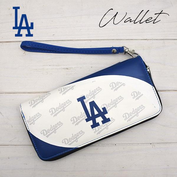 ドジャース ラウンドファスナー 財布 ウォレット MLB dodgers LA