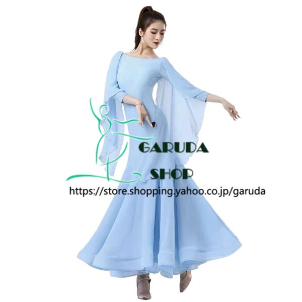 Garuda SHOP 社交ダンス衣装 レディースダンスレッスン練習ドレス