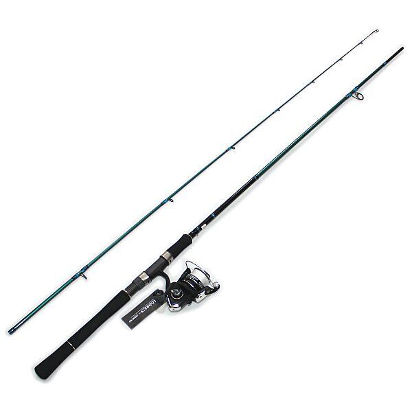 エギングロッドセット 2ピース ロッド S802L + PEライン付き リール