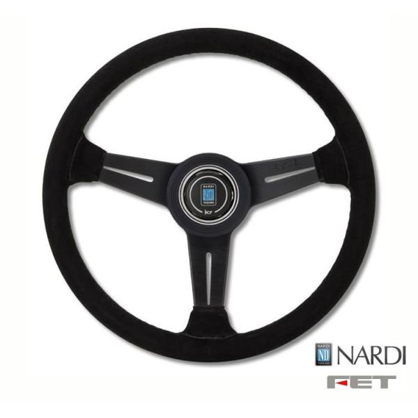 FET NARDI CLASSIC LEATHER 36φ ] 360mm スエードレザー ブラック