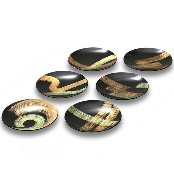 山田平安堂 プレートセット 彩龍(6枚組) : 漆器 山田平安堂 - 通販