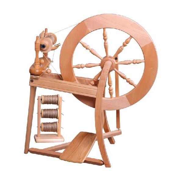 トラディショナル シングルドライブ 糸車 白木組立てキット 白木組立