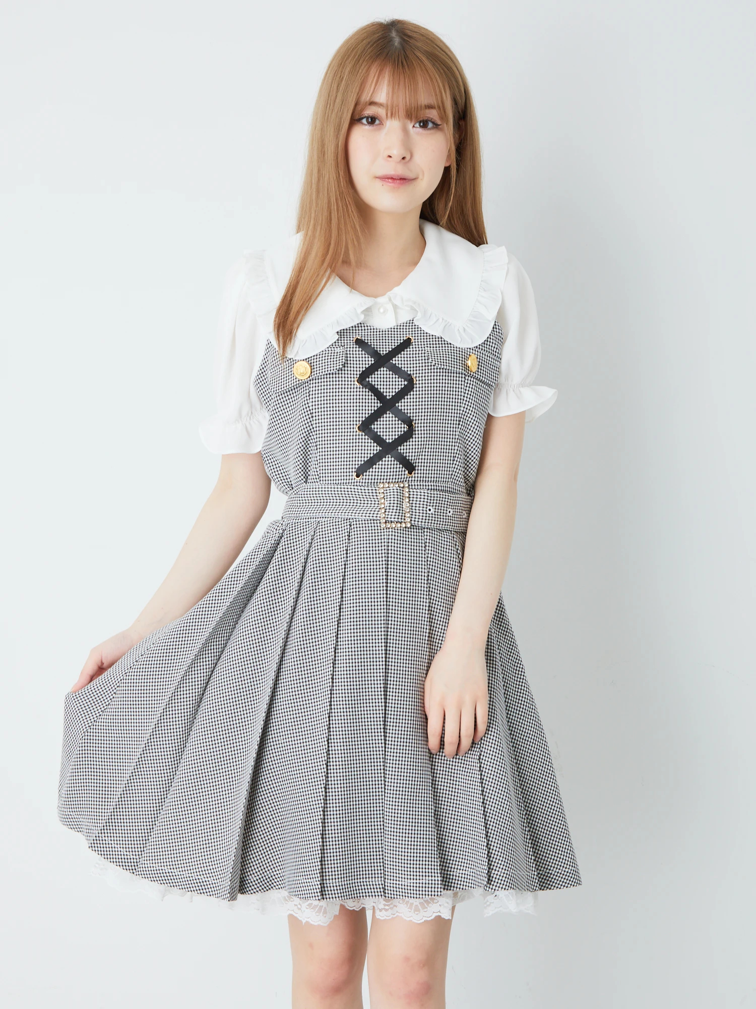 スピンドルプリーツJSK - Ank Rouge(アンクルージュ)のワンピース