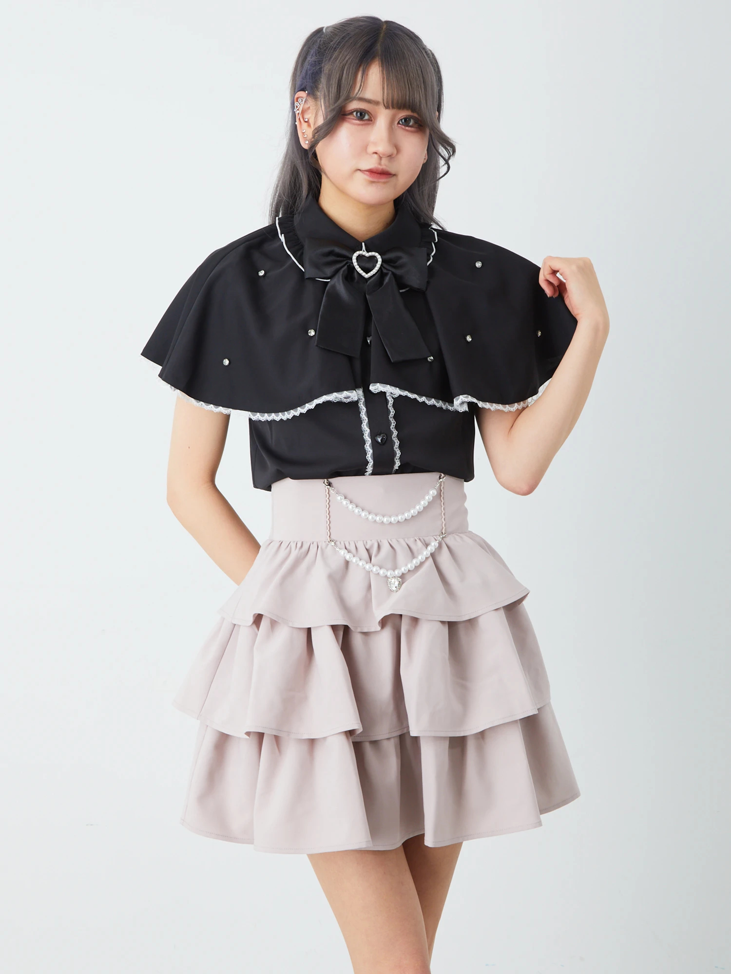 alice auaa 天蓋スカート＋サテンフリルスカート alice auaa/スカート