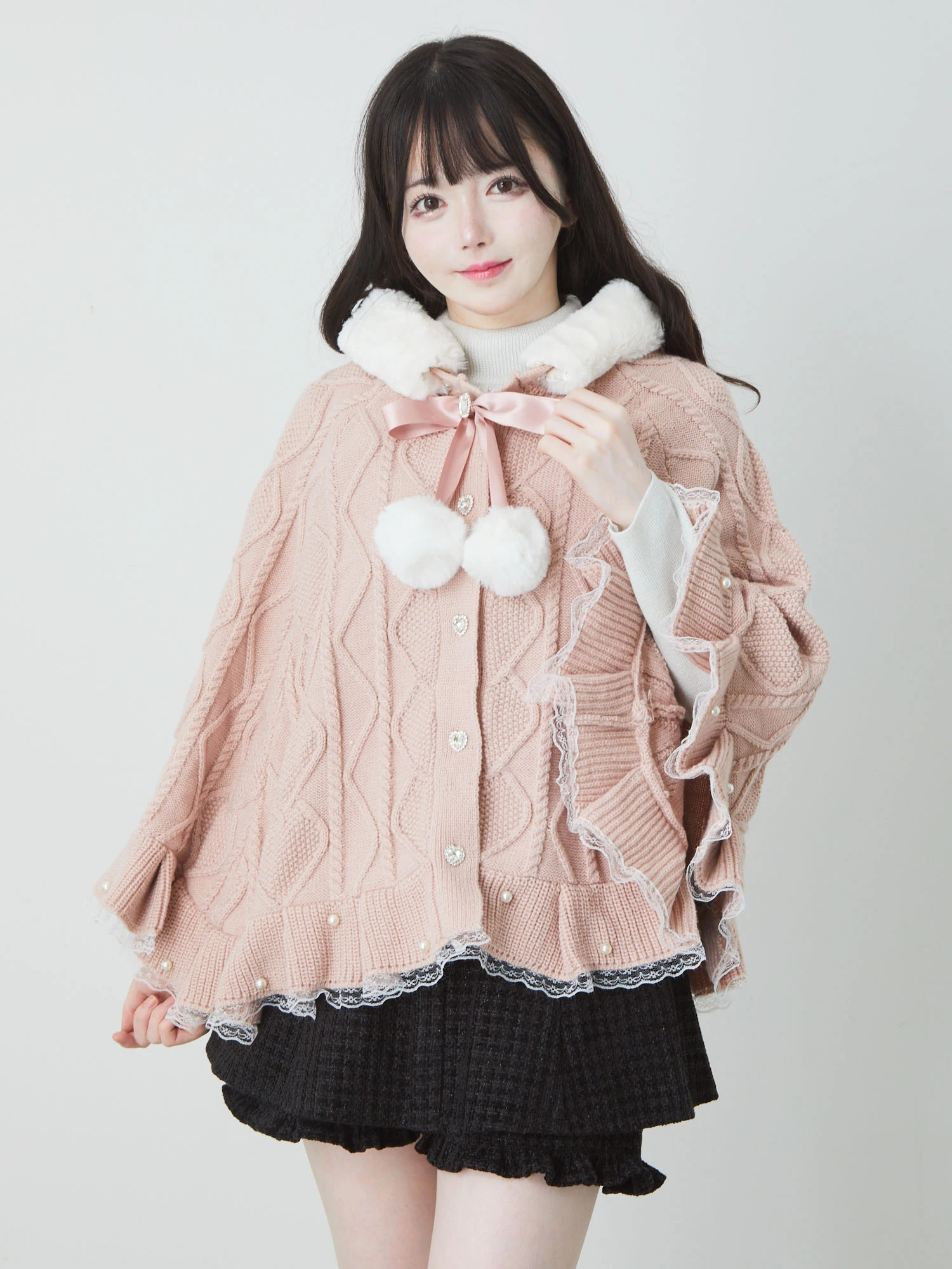 くまちゃんケーブルニット - Ank Rouge(アンクルージュ)のニット