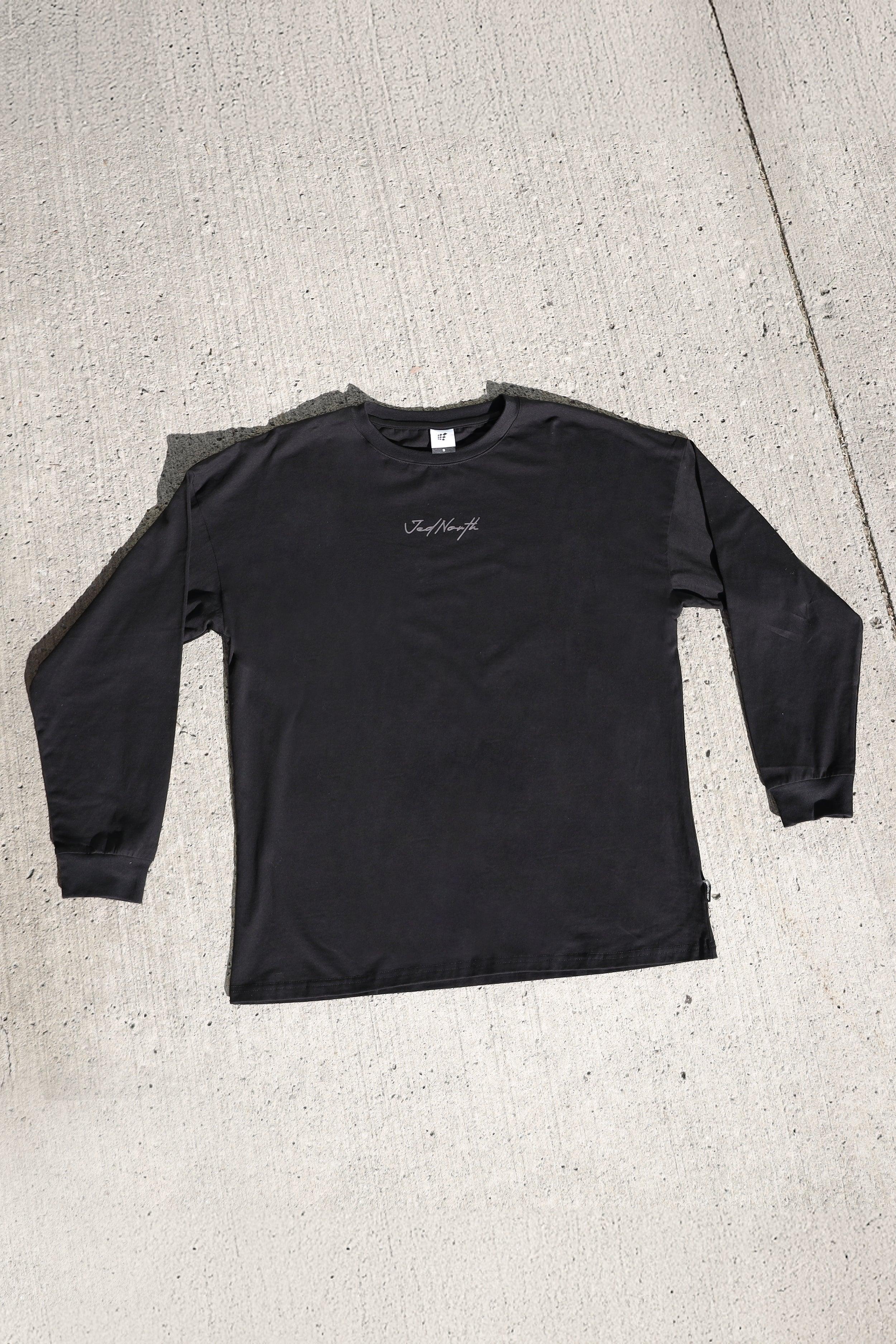 Energy Oversized Long Sleeve T-Shirt 2.0 - Obsidian Black – Jed North