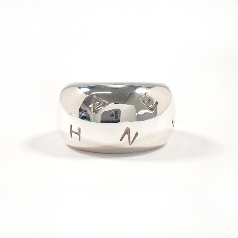 CHANEL Ring logo vintage Silver925 #US 6 1/4 Silver Women Second