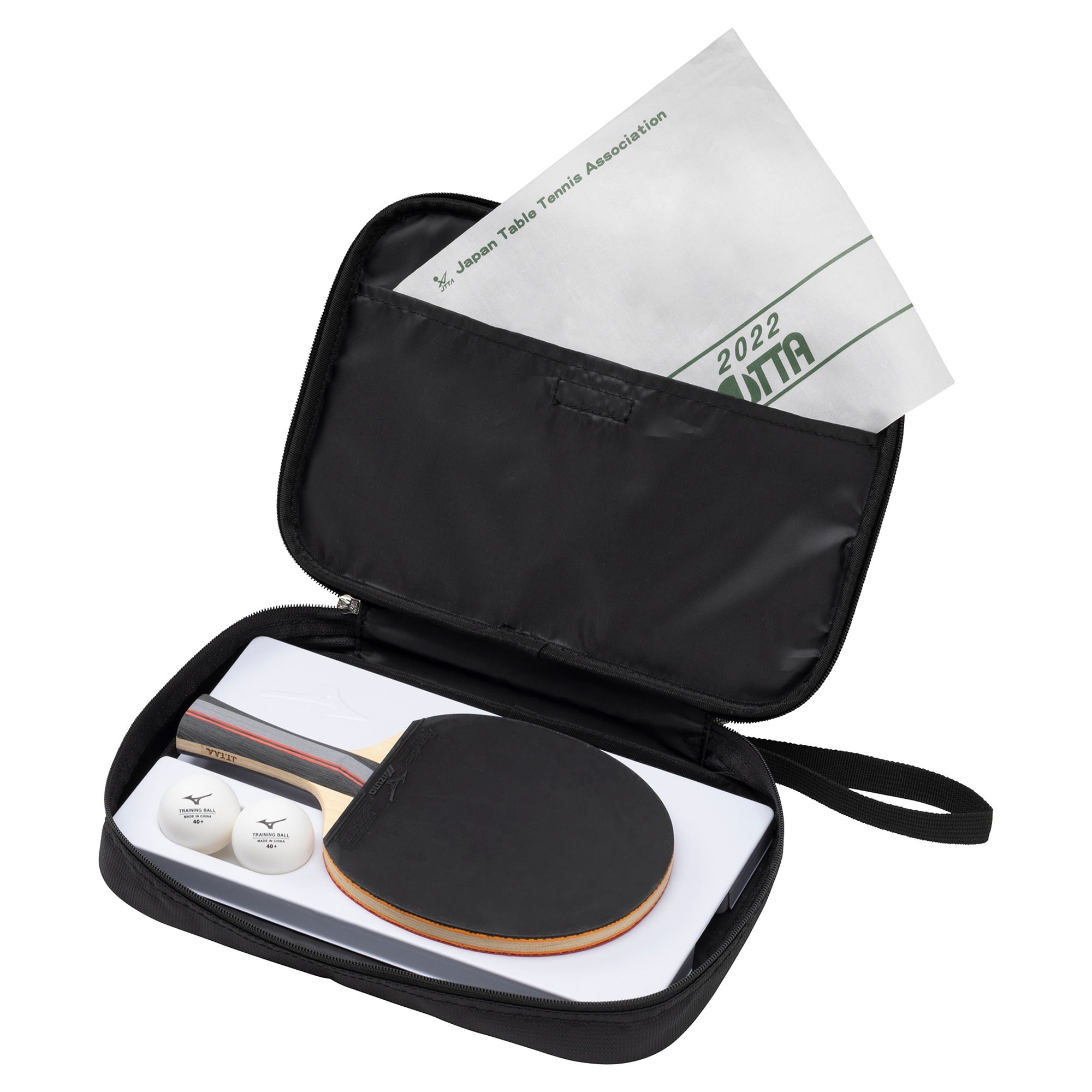 ラケットソフトケース（2本入れ・中板入り)|83JD3510|バッグ|卓球