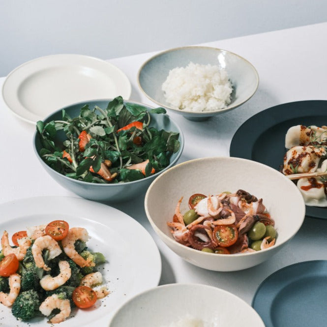 日々ボウル 白・深緑 2枚セット – きほんのうつわ公式オンラインショップ