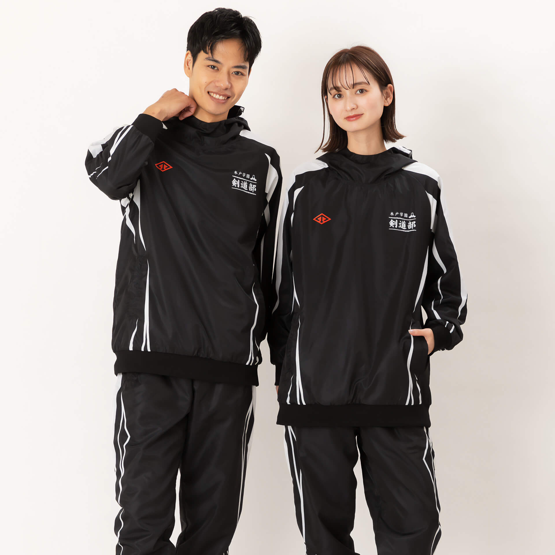 裾, 袖口フライス・フード付きプルオーバー・ラグラン型長袖オリジナル