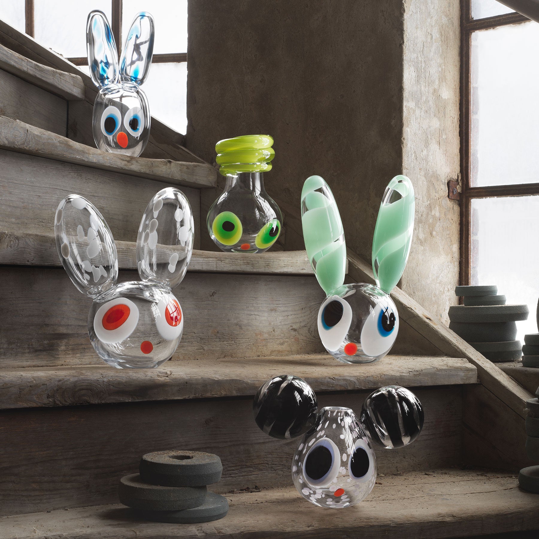 Kosta Boda What's Up Nothing Much Rabbit Art Crystal Bunny Large