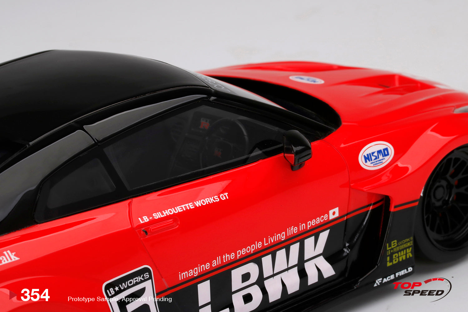 TopSpeed - 1/18 Nissan GTR (Red/Black) – Liberty Walk Europe