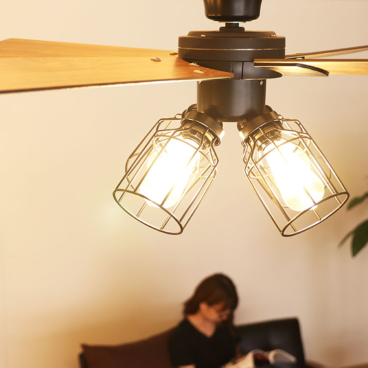 Modern Collection シーリングファン フィラメントLED付 JE-CF003