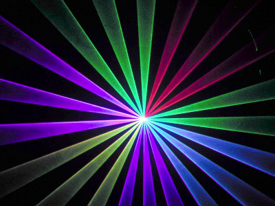 レーザービーム・ライト U650RGB 光学式スキャナーインテンシティー