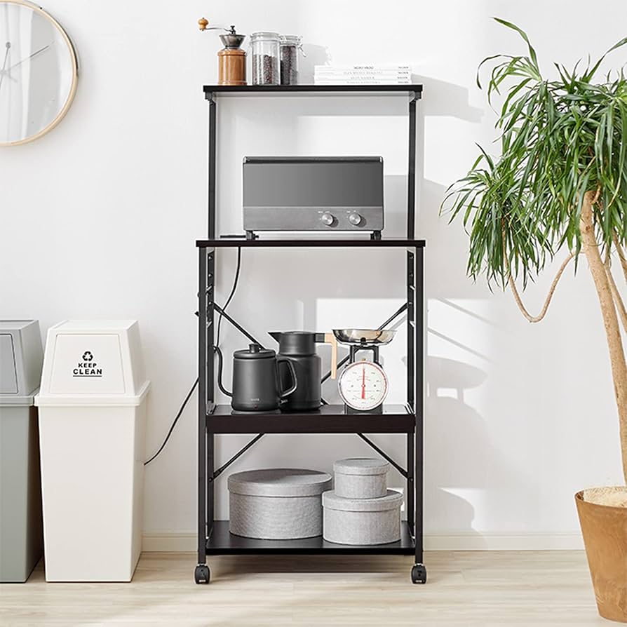 Amazon.co.jp: LOWYA ロウヤ キッチンラック レンジラック レンジ台