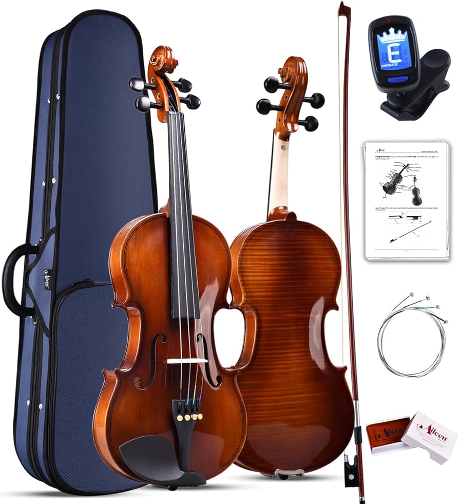 Amazon.com: Aileen 4/4 Violin Set for Beginners, Full Size Fiddle