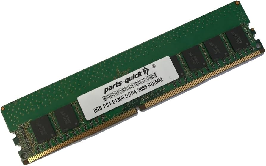 parts-quick 8GB DDR4 PC4-21300 2666MHz CL19 1.2V ECC Registered