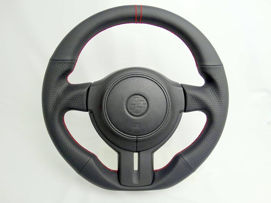 ストア スバル ステアリングホイール 赤ステッチ スバル ステアリング