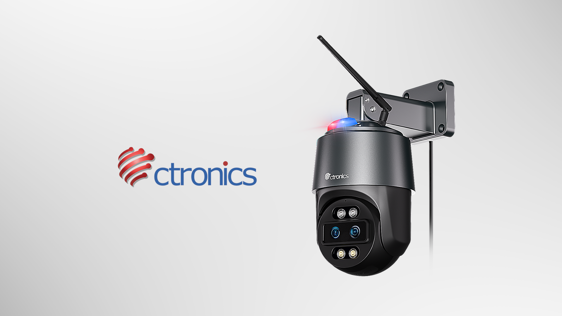 Amazon.co.jp: Ctronics 4k 防犯カメラ 屋外 10倍ハイブリッドズーム