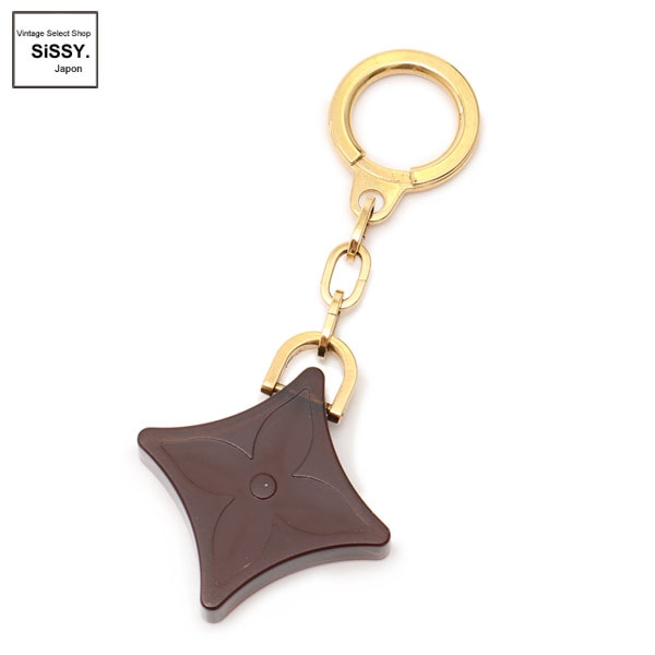 □ルイヴィトン□ モノグラムフラワー キーホルダー チャーム ブラウン